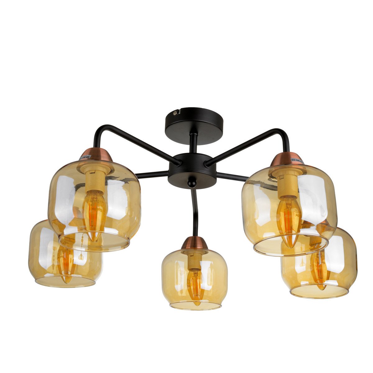 Люстра Brille BL-970C/5 E27 BK/AC (24-389)