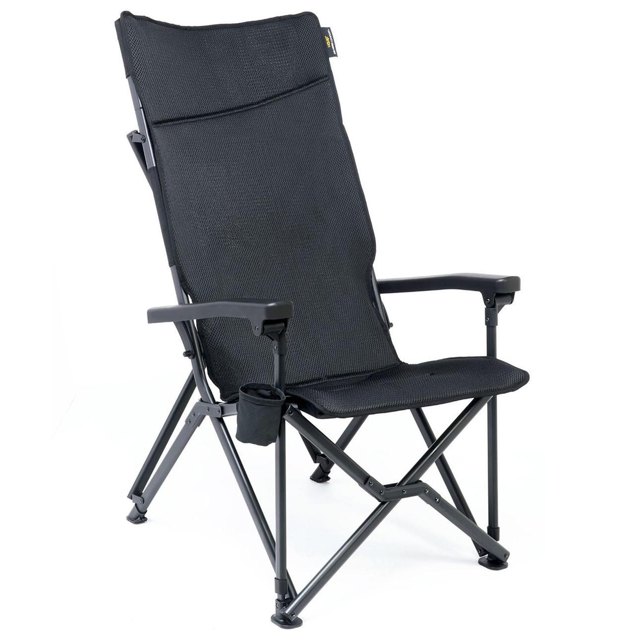 Кресло раскладное туристическое Uquip Barry до 200 кг Black (26252406)