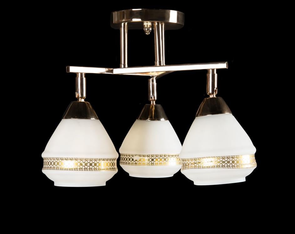 Люстра с плафонами Ray L1882/3 FGD+CR Золотой (IR005686)