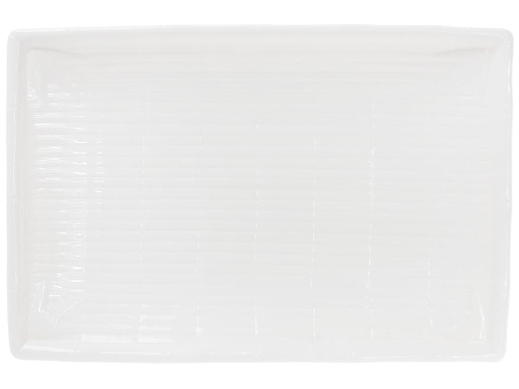 Блюдо фарфоровое рельефное 36 см Белый (BDI-988-127)