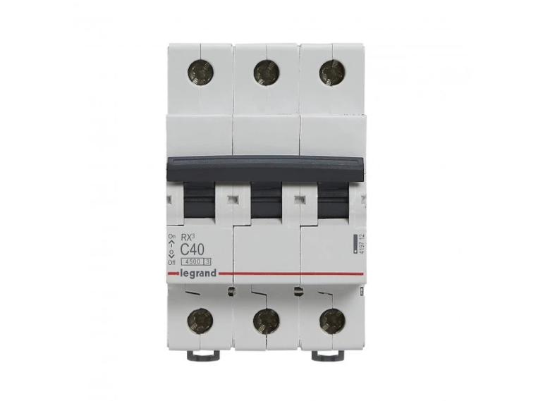 Автоматический выключатель LeGrand RX3 3P 40A C 4.5kA (34089630)