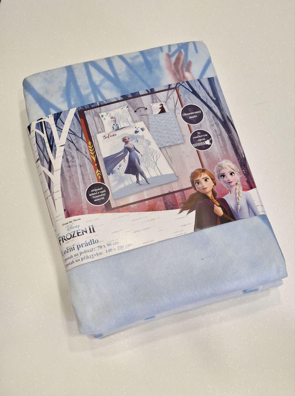 Пододеяло двухстороннее Frozen из флиса 140х200 см с наволочкой 70х90 см (1683)