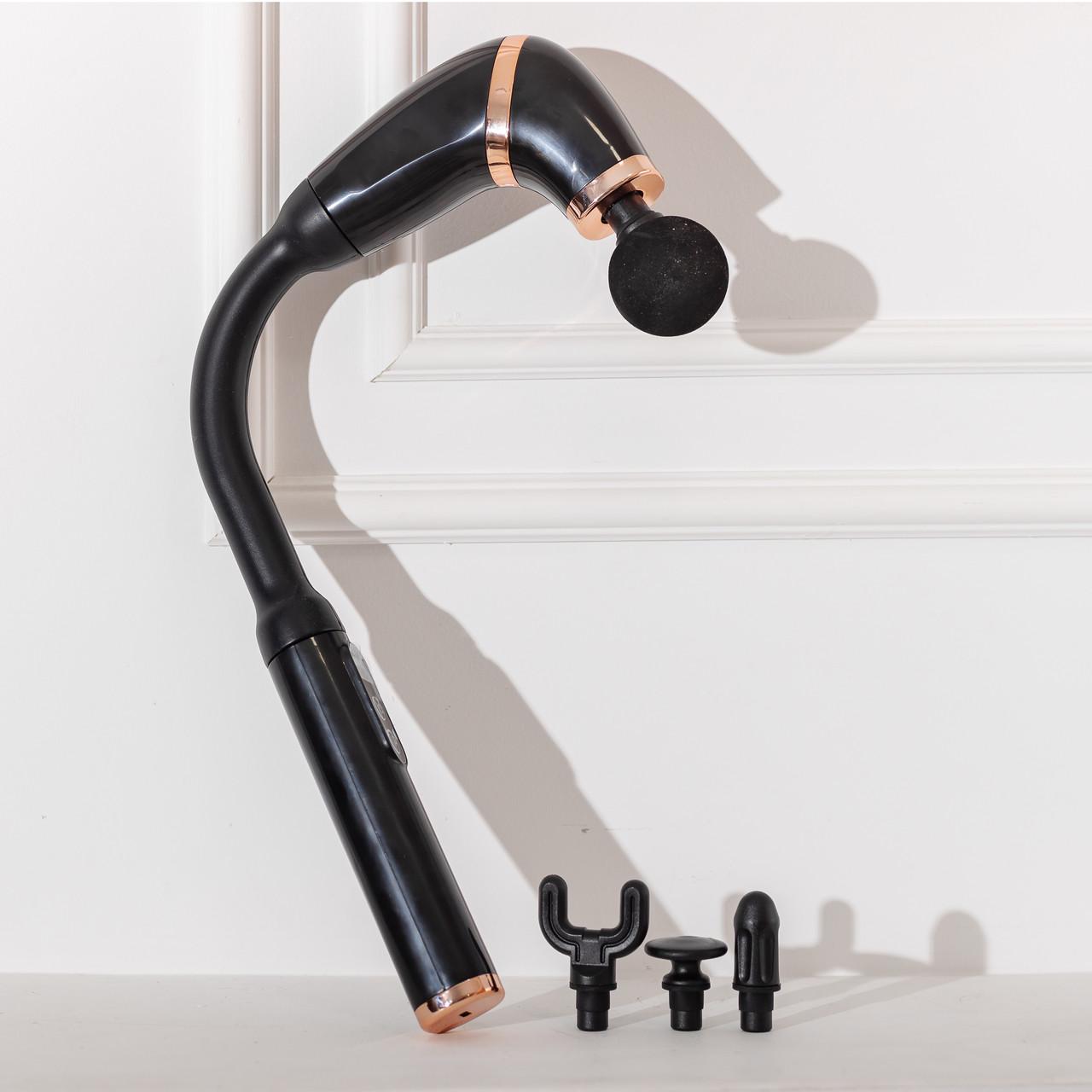 Массажер перкуссионный ручной аккумуляторный 17 Вт зарядка от USB до 3200 об/мин Черный (7213) - фото 8 Массажер перкуссионный ручной аккумуляторный 17 Вт зарядка от USB до 3200 об/мин Черный (7213) - фото 8