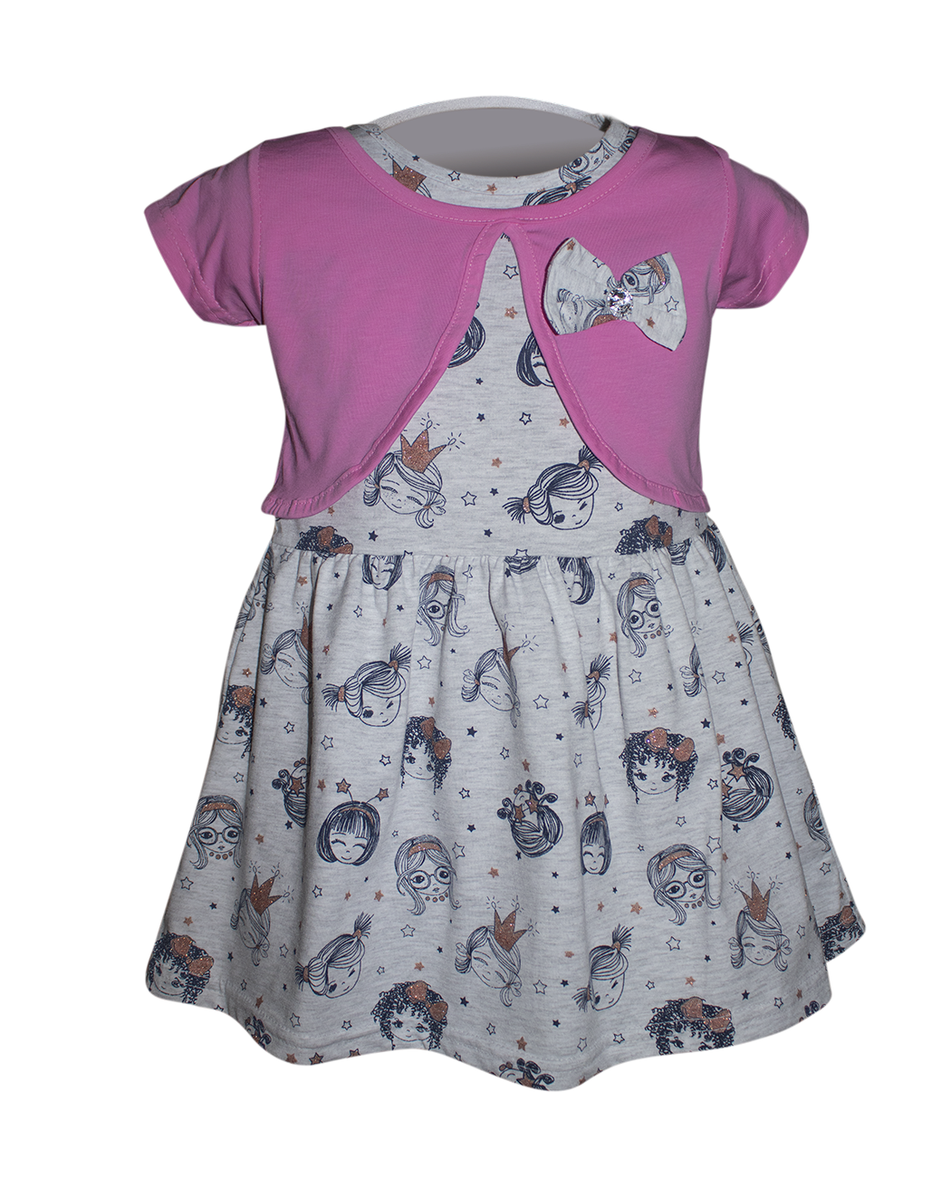 Трикотажное платье для девочки Принцесса 104 см Розовый Трикотажное платье для девочки Принцесса 104 см Розовый