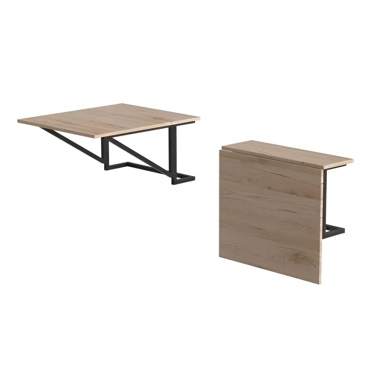 Стол раскладной Ferrum-decor Александр 2 металл/ДСП 16 мм 750x600x700 мм Черный/Дуб Артизан (FRD-104893) - фото 2 Стол раскладной Ferrum-decor Александр 2 металл/ДСП 16 мм 750x600x700 мм Черный/Дуб Артизан (FRD-104893) - фото 2