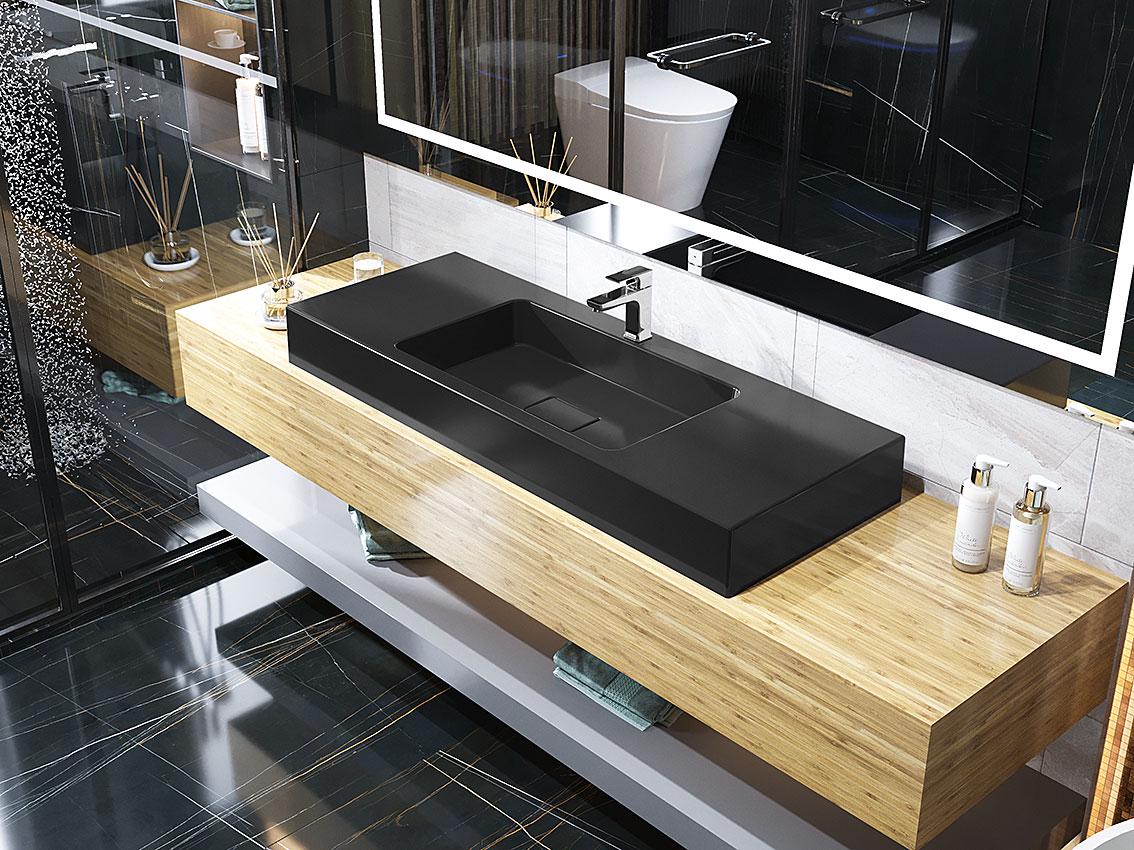 Умывальник накладной Status Trend 120 Black (33069399)