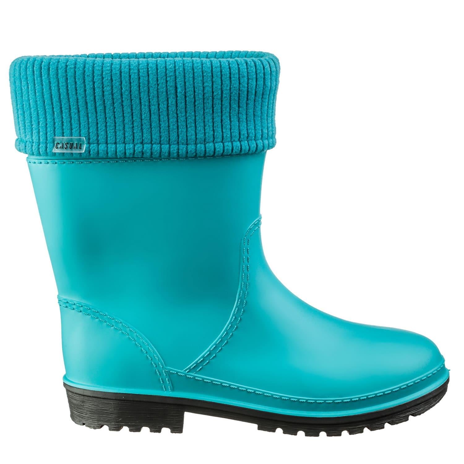 Полусапоги женские утепленные Casual р. 40 Бирюза (92105443)