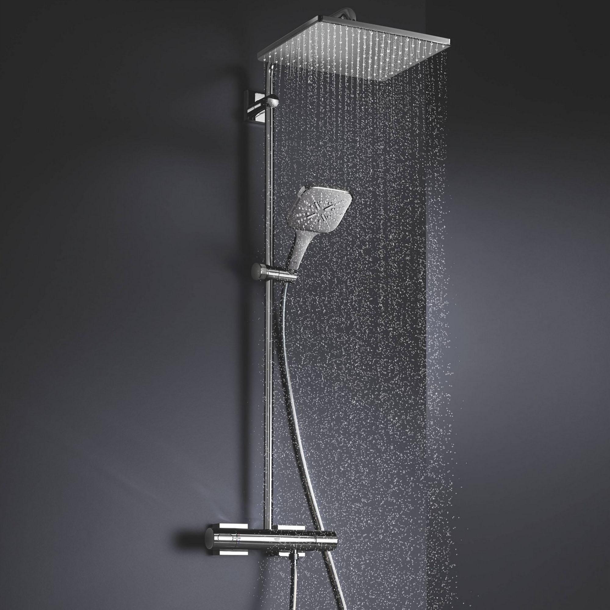 Душова лійка Grohe Rainshower Smartactive Cube 130 26550000 з кнопкою 130x130 мм Хром (99021) - фото 5