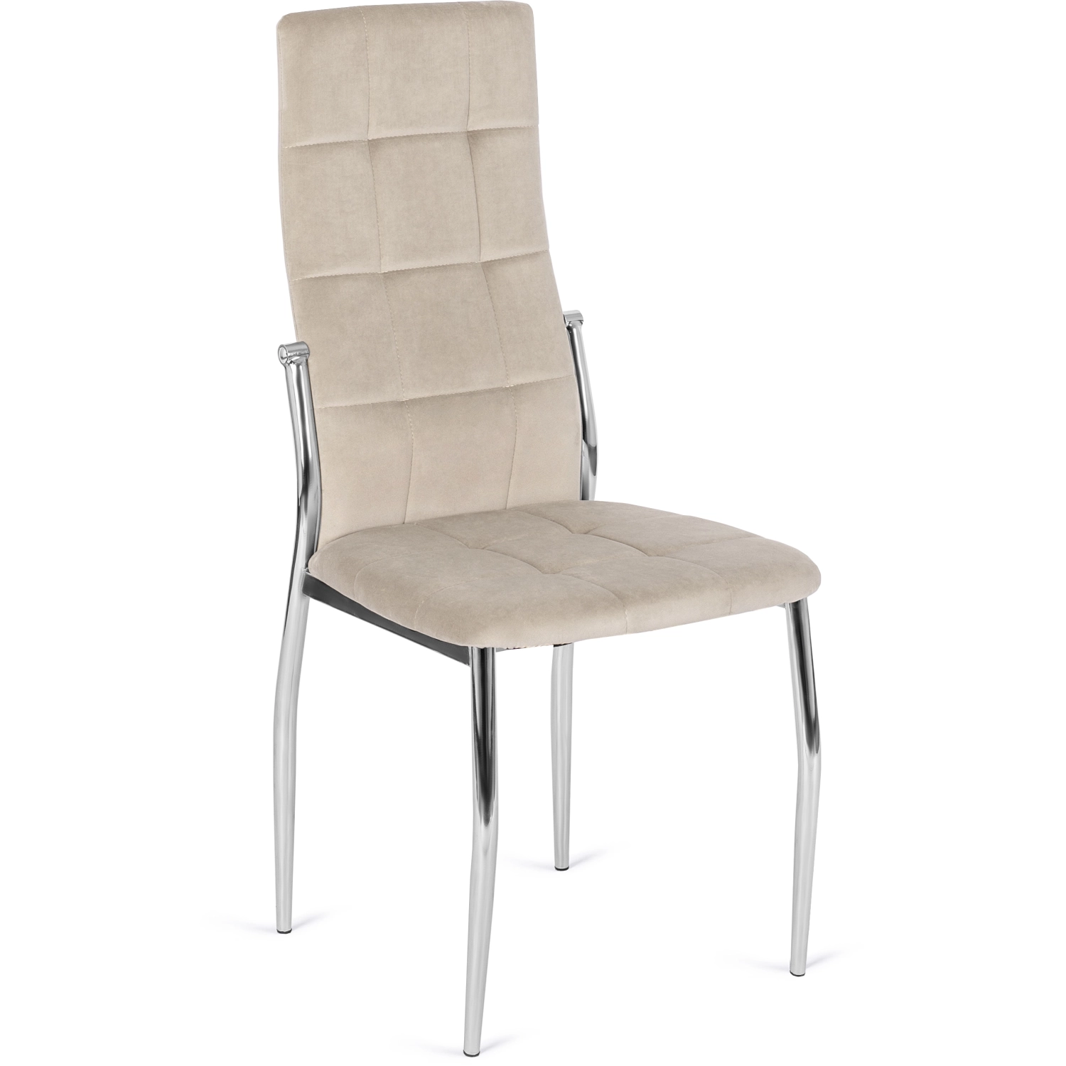 Стілець обідній Mebel Elite MOLLY Welur Бежевий (ME.MOLLY/BZ/CH/V/K)