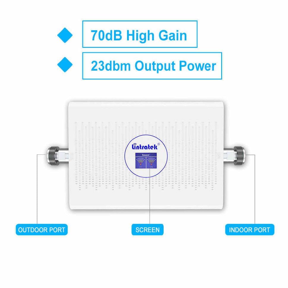 Комплект репітера Lintratek KW23C-GD дводіапазонний з кабелем та антенами (190) - фото 3