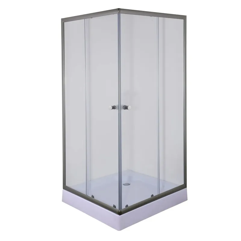 Душевая кабина MIXXUS CUBIC SCT01-90x90x195-TR квадратное стекло 4 мм с подонном 90x90 см Графитовый (OL-MI6905)