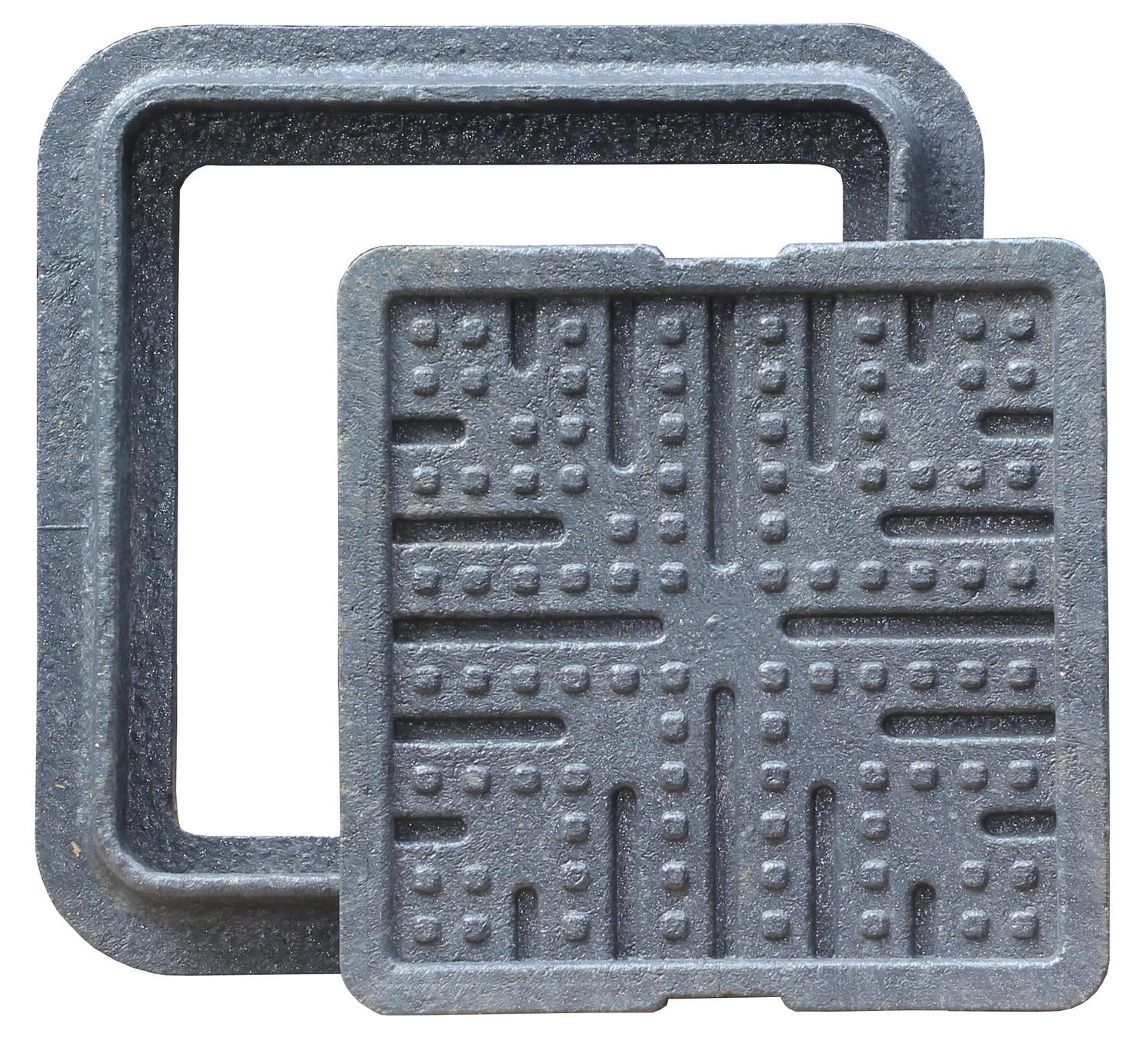 Люк квадратный Ruslana 300x300 мм до 1 т Черный (AR8330)