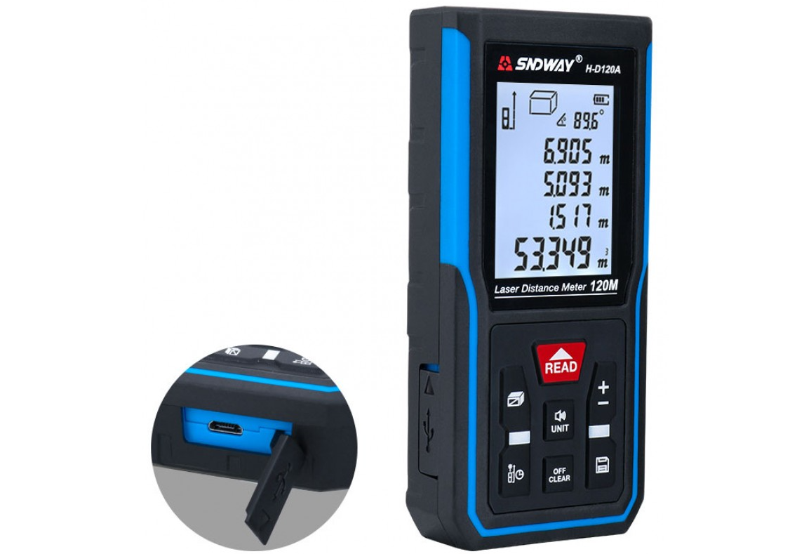 Рулетка лазерная Sndway до 120 м (H-D120A) - фото 6 Рулетка лазерная Sndway до 120 м (H-D120A) - фото 6