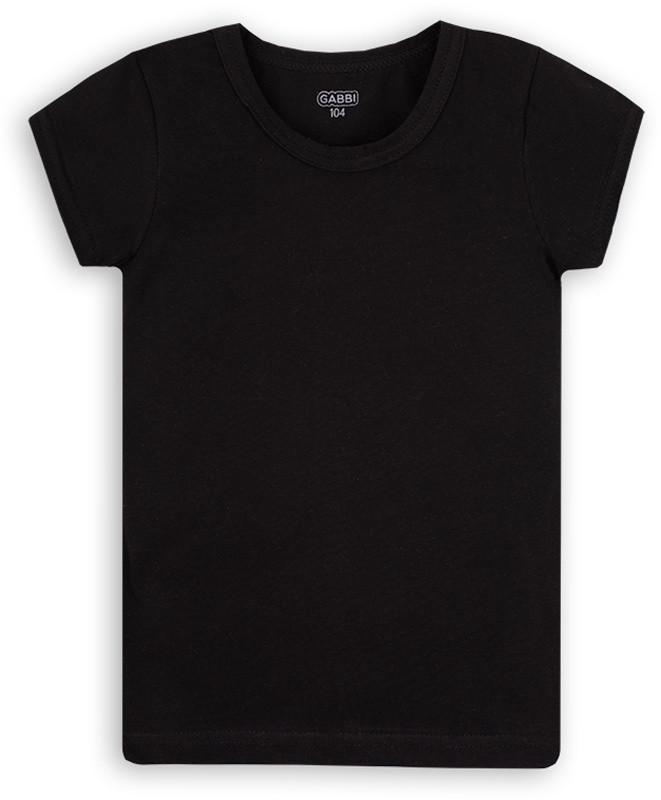 Футболка детская хлопковая для девочки Gabbi 140 см Черный (12513)