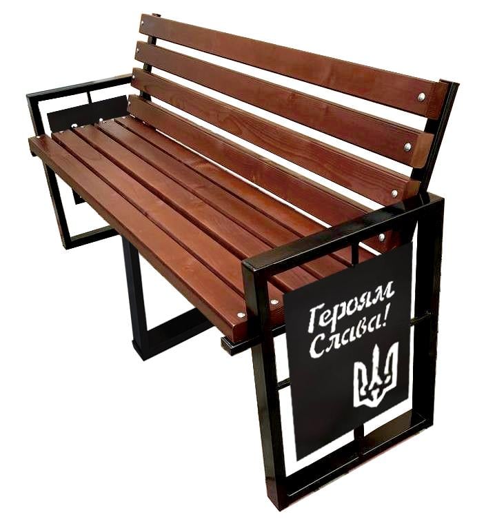 Скамейка садовая Tobi Sho в стиле Лофт с декором усиленная 200 см Макасар