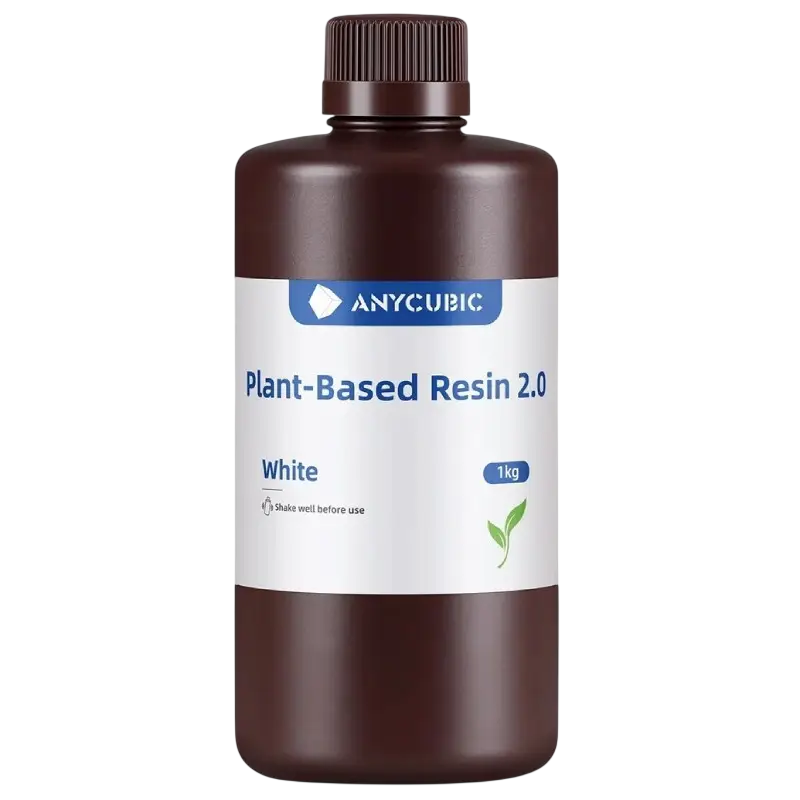 Фотополімерна смола Anycubic ECO Plant-Based UV Resin 2.0 на рослинній основі Білий (SSW2WH)