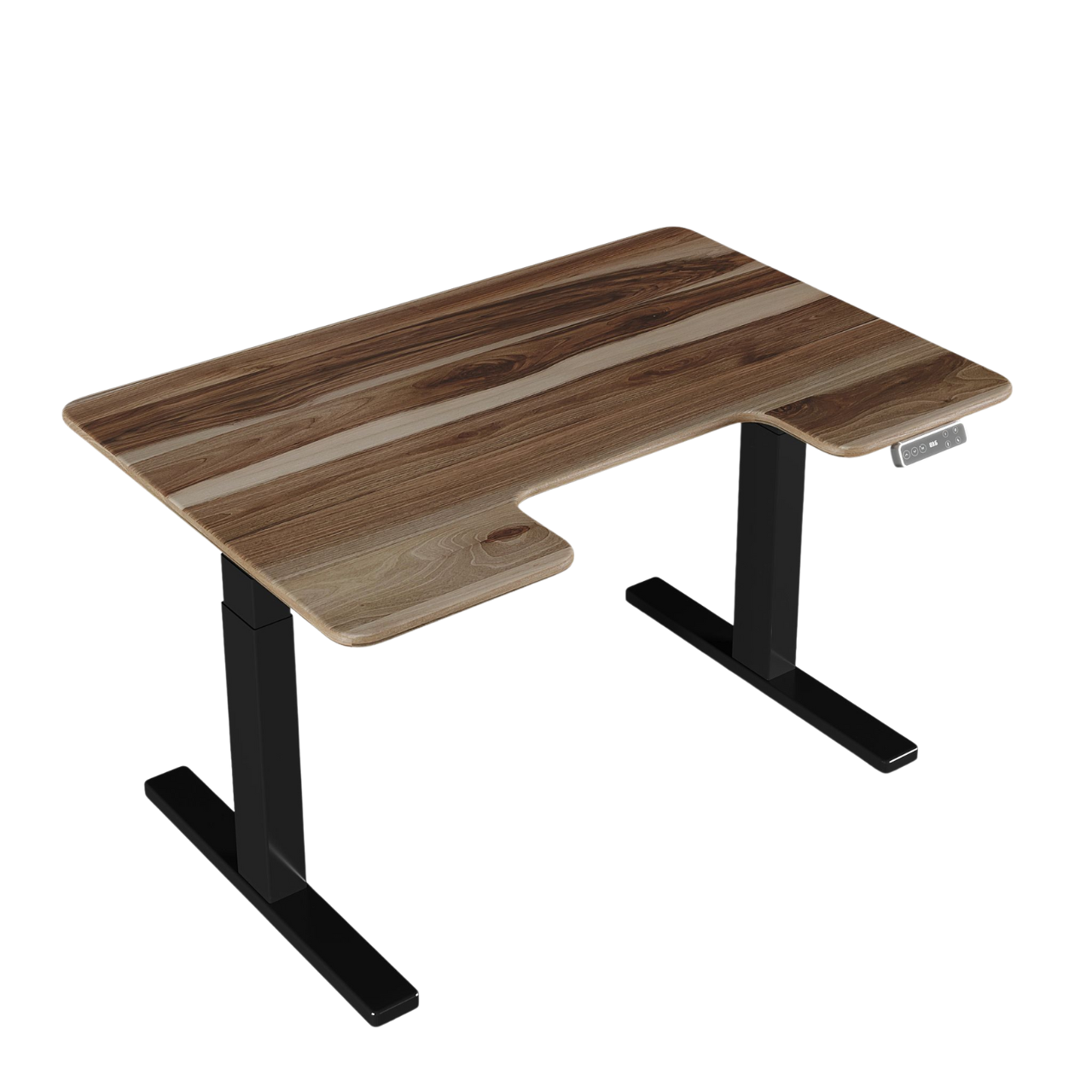 Стол с регулировкой высоты TEHNOTABLE BestFit Pro орех натуральный 1200x820x20 мм с эргономичным вырезом (005-19-01/020-17-01) Стол с регулировкой высоты TEHNOTABLE BestFit Pro орех натуральный 1200x820x20 мм с эргономичным вырезом (005-19-01/020-17-01)