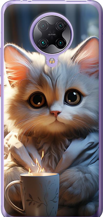 Чехол на Xiaomi Redmi K30 Pro White cat (5646u-1899-42517)