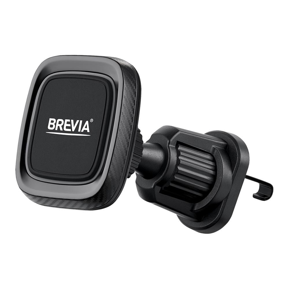 Держатель телефона автомобильный Brevia AirVent Pro MagHold на дефлектор 4 магнита Черный (48110)