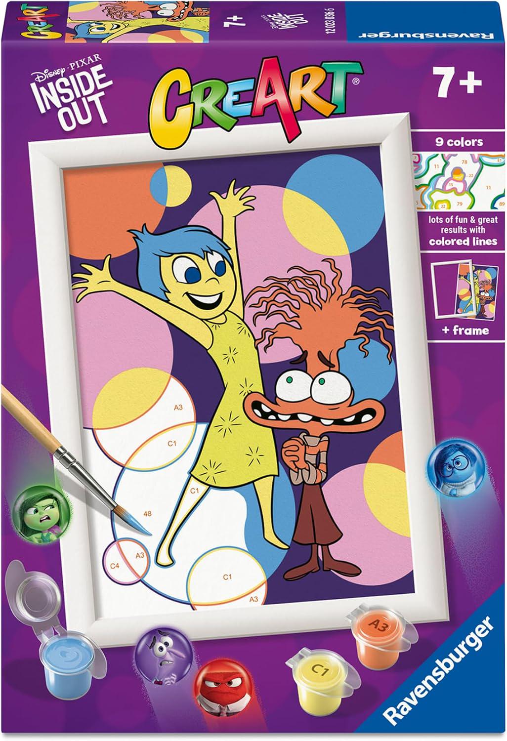 Картина за номерами Думками навиворіт Ravensburger CreArt Inside Out Disney Pixar 13x18 см з рамкою від 7 років (SKU-467) Картина за номерами Думками навиворіт Ravensburger CreArt Inside Out Disney Pixar 13x18 см з рамкою від 7 років (SKU-467)