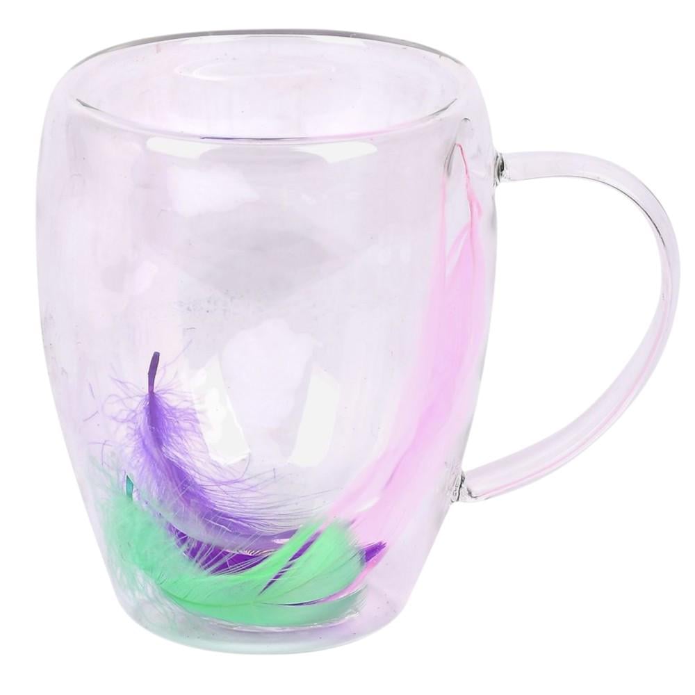 Чашка с двойными стенками Feather R99938 350 мл Прозрачный (29596592) Чашка с двойными стенками Feather R99938 350 мл Прозрачный (29596592)