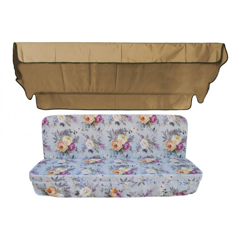 Комплект подушек для качели eGarden Carolina 170x110x6 тент 120x200 Комплект подушек для качели eGarden Carolina 170x110x6 тент 120x200