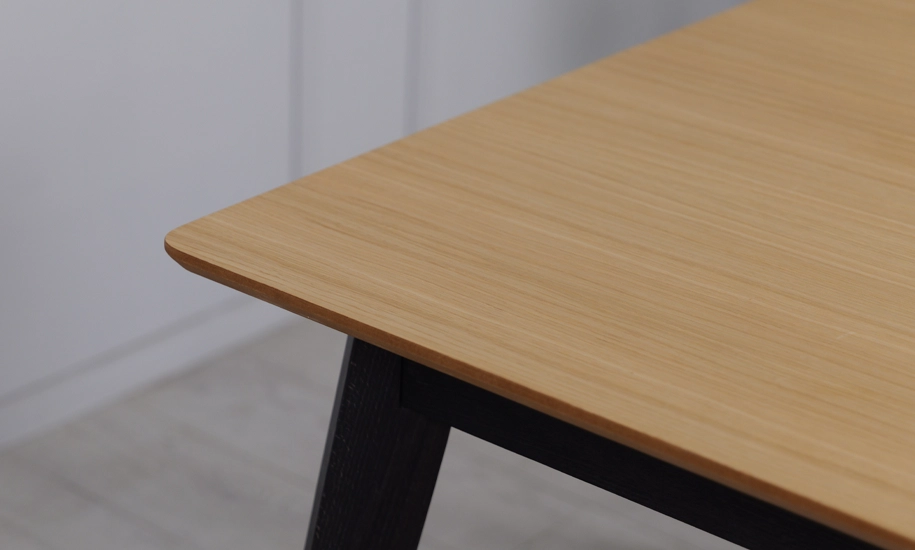 Стол раскладной Милан из массива дерева ножки черные 1100/1400x700x750 мм Дуб (2147484285) - фото 6