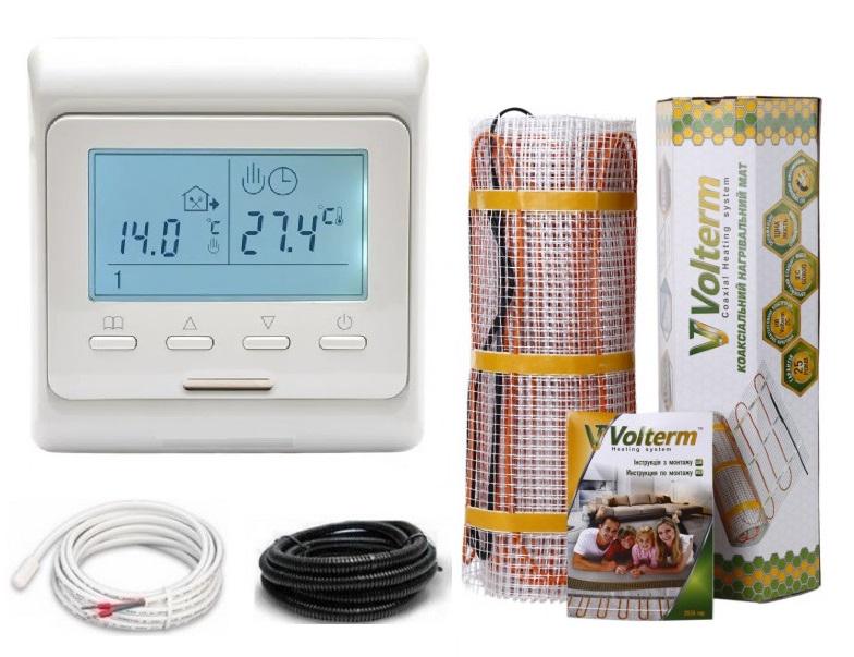 Нагрівальний мат Volterm Hot Mat 2,8 м²/480 Вт/180 Вт/м² з програмованим терморегулятором E51