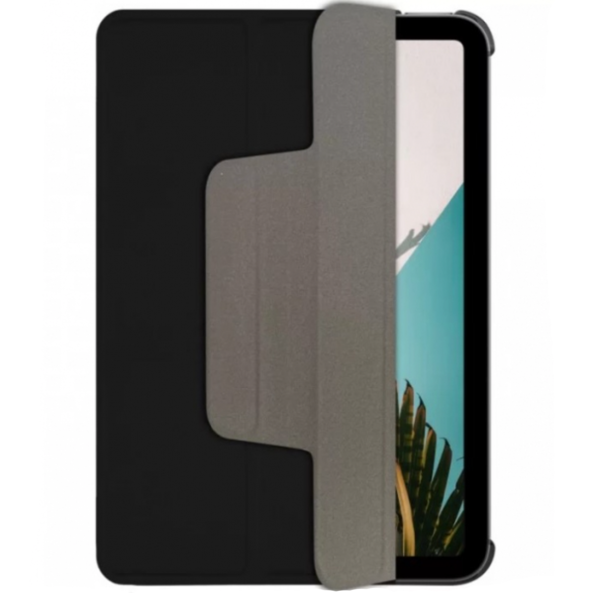 Macally Smart Leather Case for iPad Mini 6, Black (BSTANDM6-B)