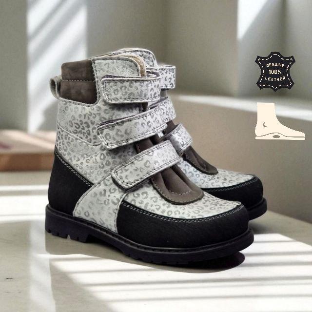 Черевики дитячі ортопедичні з натуральної шкіри р. 25 Сірий (2493762460) - фото 2 Черевики дитячі ортопедичні з натуральної шкіри р. 25 Сірий (2493762460) - фото 2