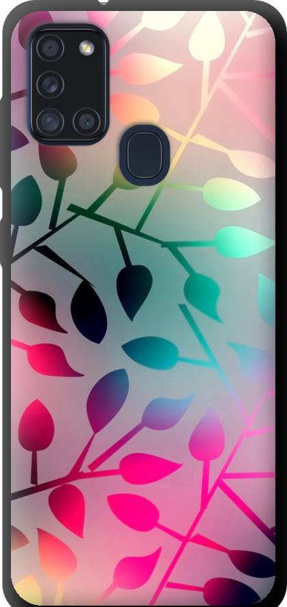 Чехол на Samsung Galaxy A21s A217F Листья (2235b-1943-42517)