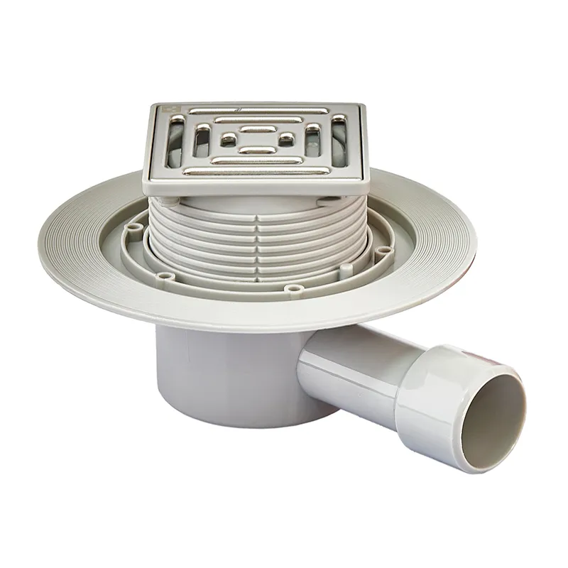 Трап душовий KOER FD14-100x100-90 нержавіюча сталь кутовий відвід (OL-AC0661)