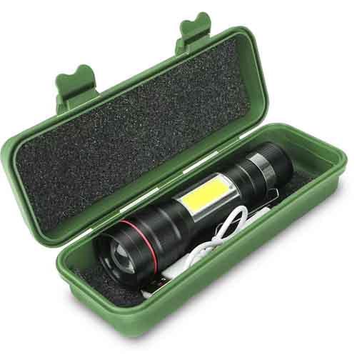 Ручной фонарь аккумуляторный BL-520-T6 COB Black (12133714)