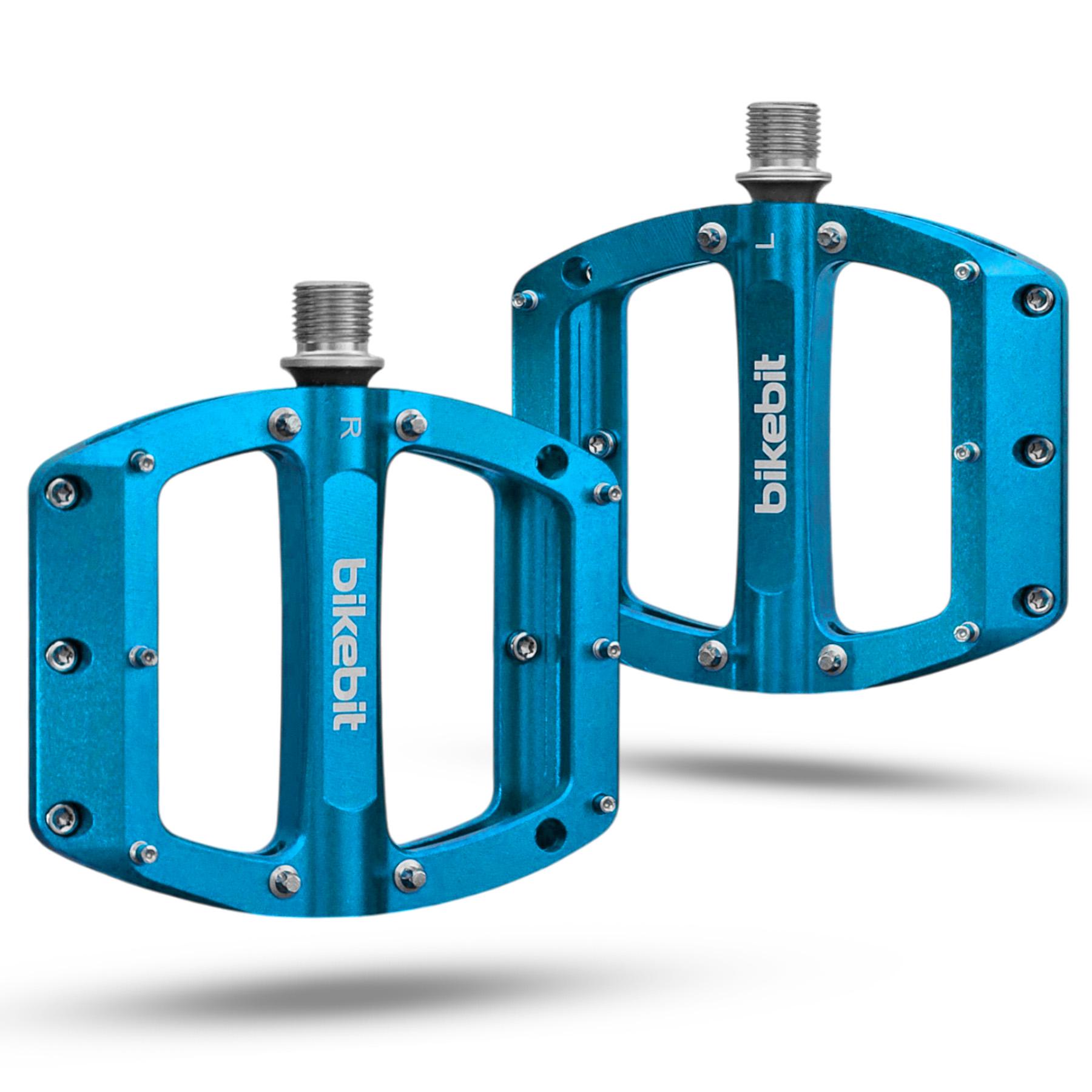 Педали велосипедные BIKEBIT JT60/3 подшипника/алюминиевые Голубой (BB-JT60-5410)