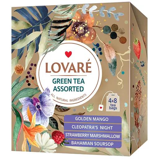 Чай Lovare Зелене асорті 32 пакетика (lov1038)