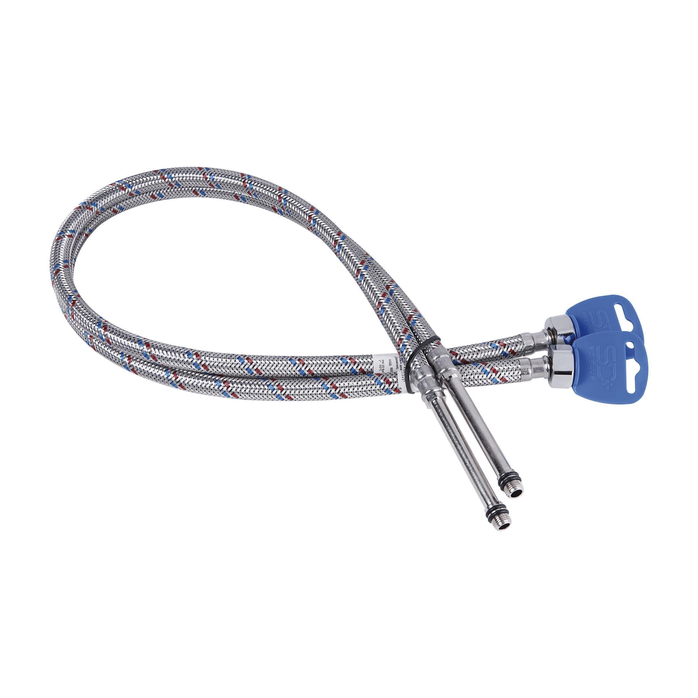 Підводка для води гнучка SD Plus М10 пара 80 см (SD396W80L) Підводка для води гнучка SD Plus М10 пара 80 см (SD396W80L)