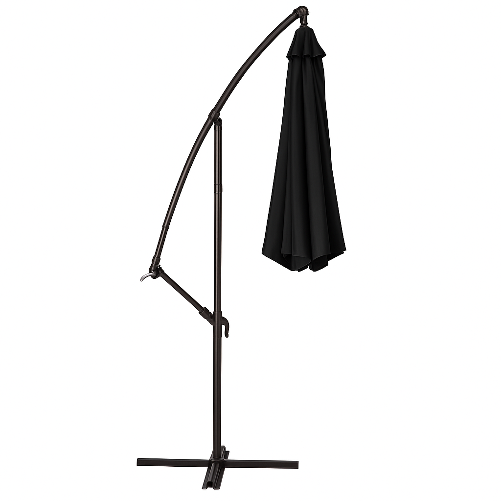 Зонт садовый WCG регулируемый с наклоном и чехол 3 м Черный - фото 5 Зонт садовый WCG регулируемый с наклоном и чехол 3 м Черный - фото 5