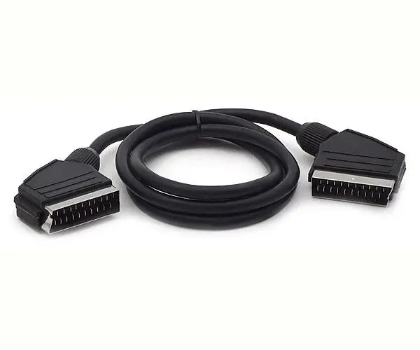 Кабель SCART-SCART для підключення електроніки 1,2 м - фото 1