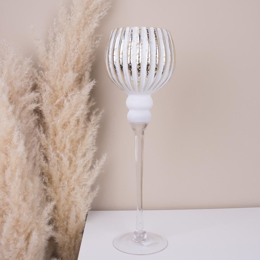 Подсвечник 40 см Белый (6847)