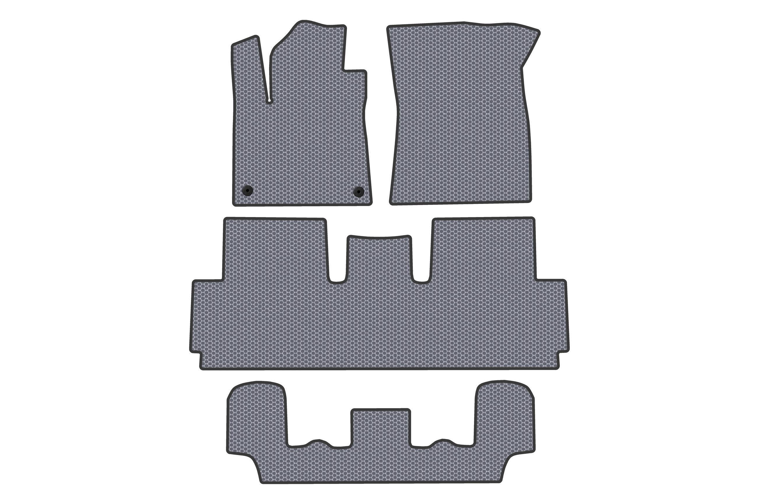 Коврики резиновые Digital Designs Carsuit 3 ряда для Citroen C-4 Picasso 2013-2022 г. Серый (186033)