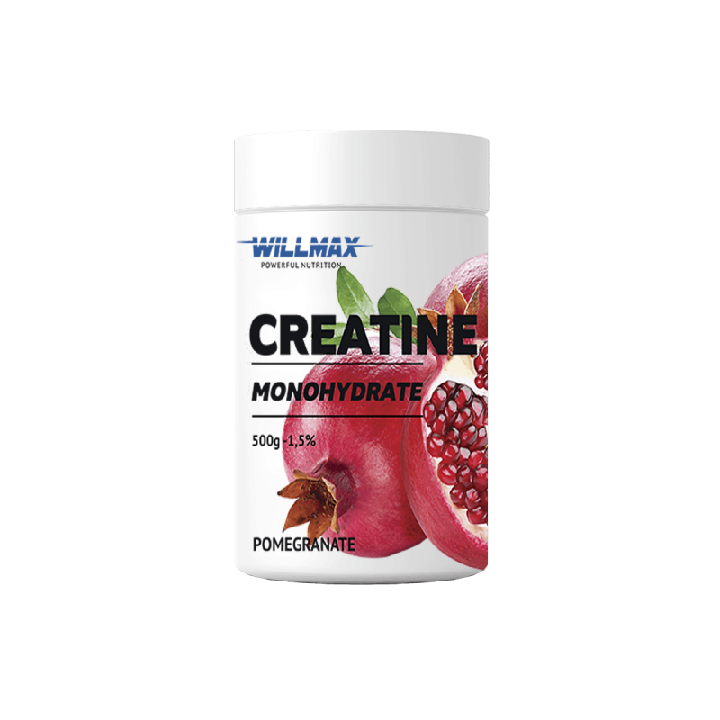 Креатин Моногидрат Willmax Creatine Monohydrate Гранат 500 г