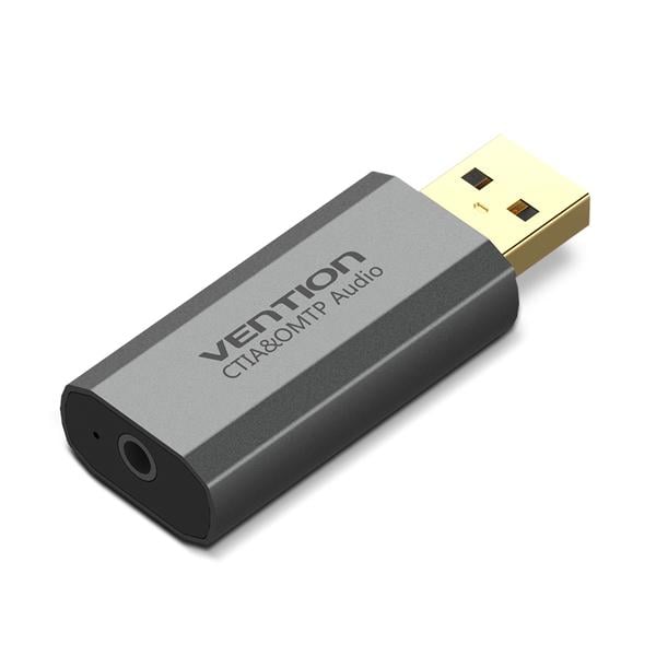 Звукова карта Vention USB Sound Card 7.1 Channel Gray (VAB-S19-H)