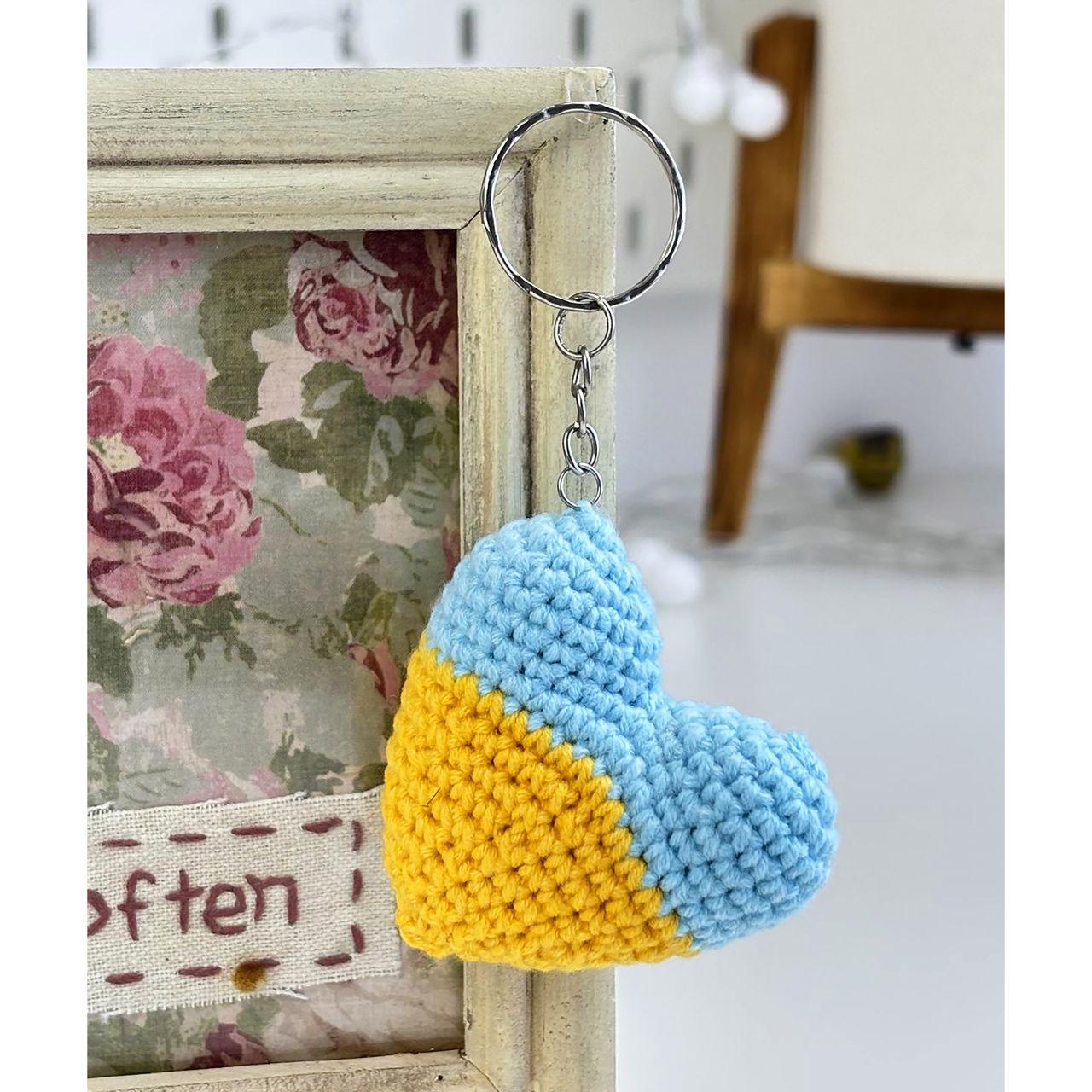 Набір для в'язання гачком серце 0001 Блакитний/Жовтий (161817) - фото 2 Набір для в'язання гачком серце 0001 Блакитний/Жовтий (161817) - фото 2