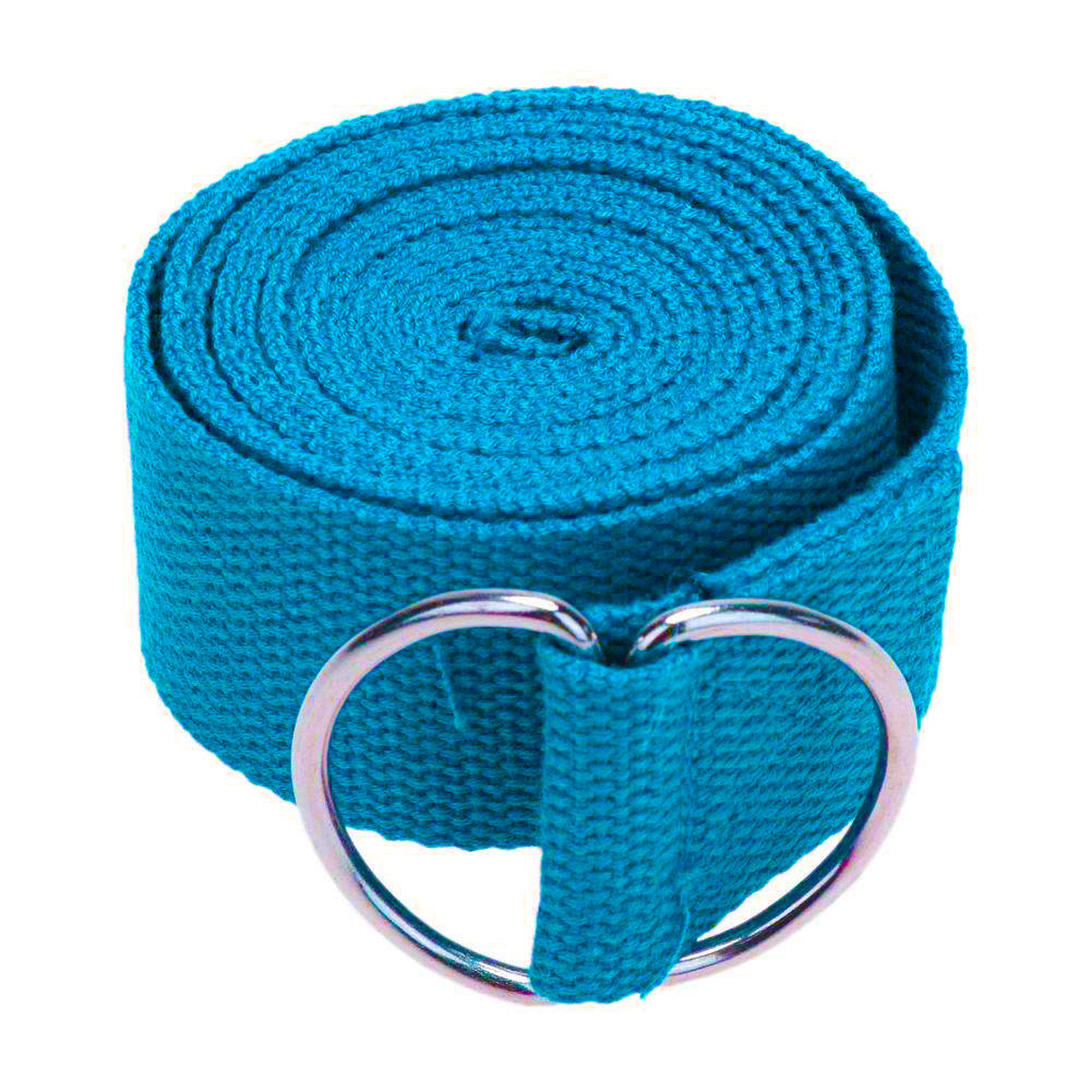 Ремень для йоги EasyFit Yoga Strap 183 см Голубой (EFYGS183-B) - фото 1