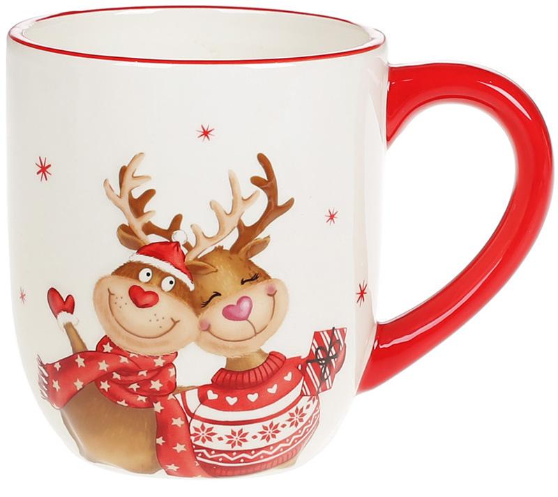 Кружка керамічна Гостинні Олені 500 мл - фото 1 Кружка керамічна Гостинні Олені 500 мл - фото 1