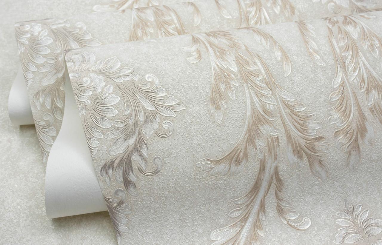 Обои флизелиновые SINTRA Willow 520079 декор винил горячего тиснения 1,06х10,05 м Бежевый