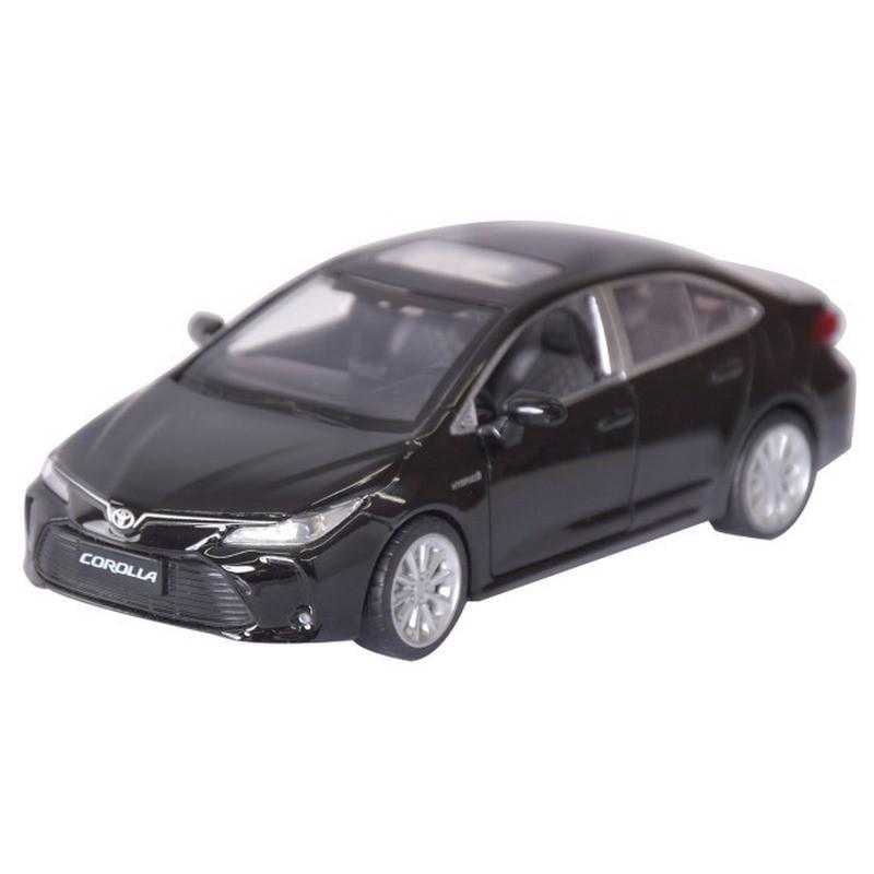 Машина металева toyota corolla hybrid 68432 масштаб 1:33 Чорний (RLT49759)