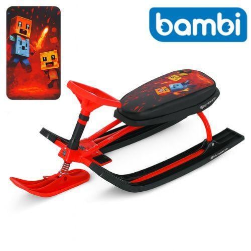 Снегокат детский Bambi MS 1778-9 с мягким сиденьем (2803371339) - фото 6