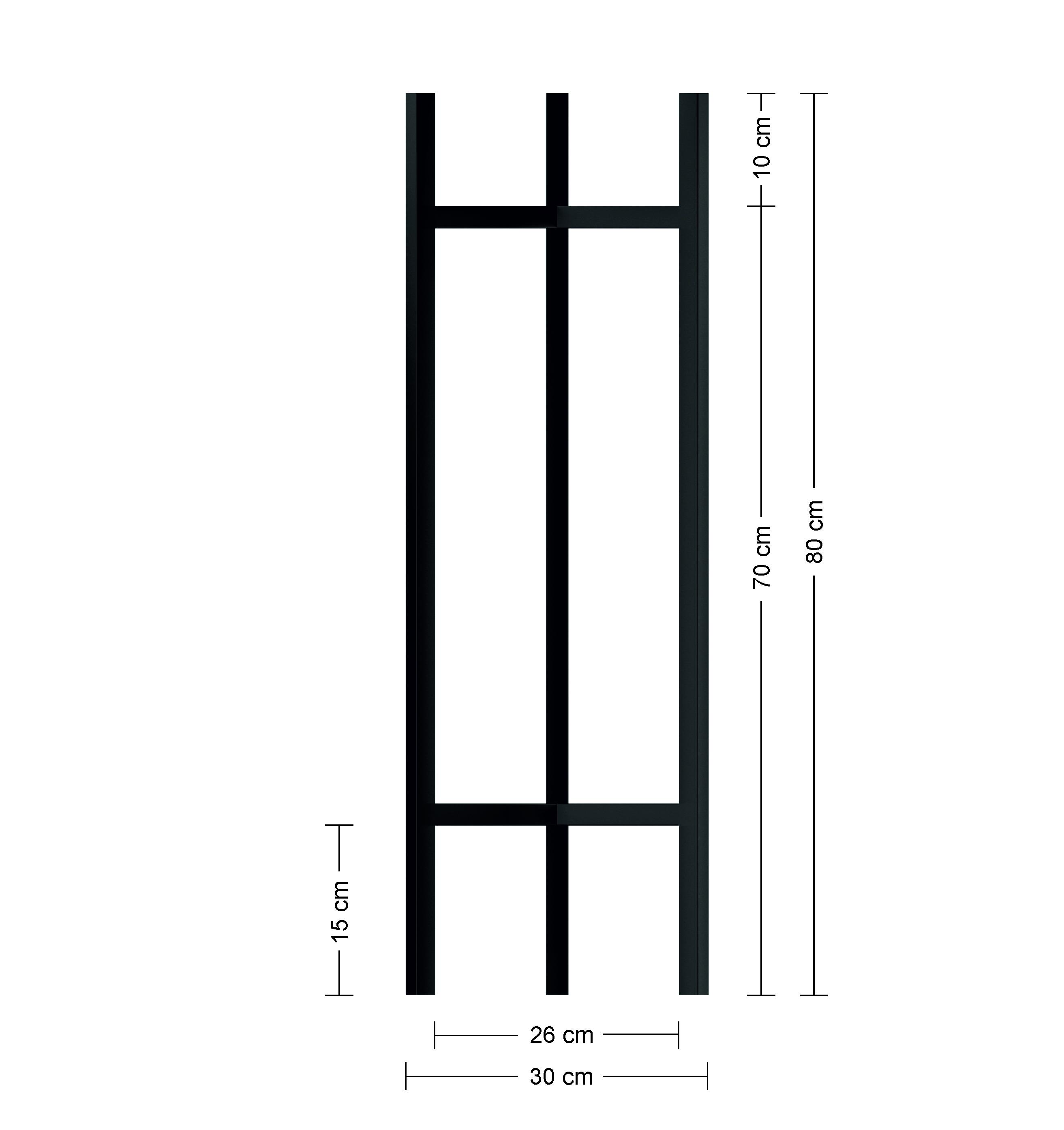 Подставка для цветов Orizon LOFT Y из металла 80х30х30 см Черный матированный - фото 2 Подставка для цветов Orizon LOFT Y из металла 80х30х30 см Черный матированный - фото 2