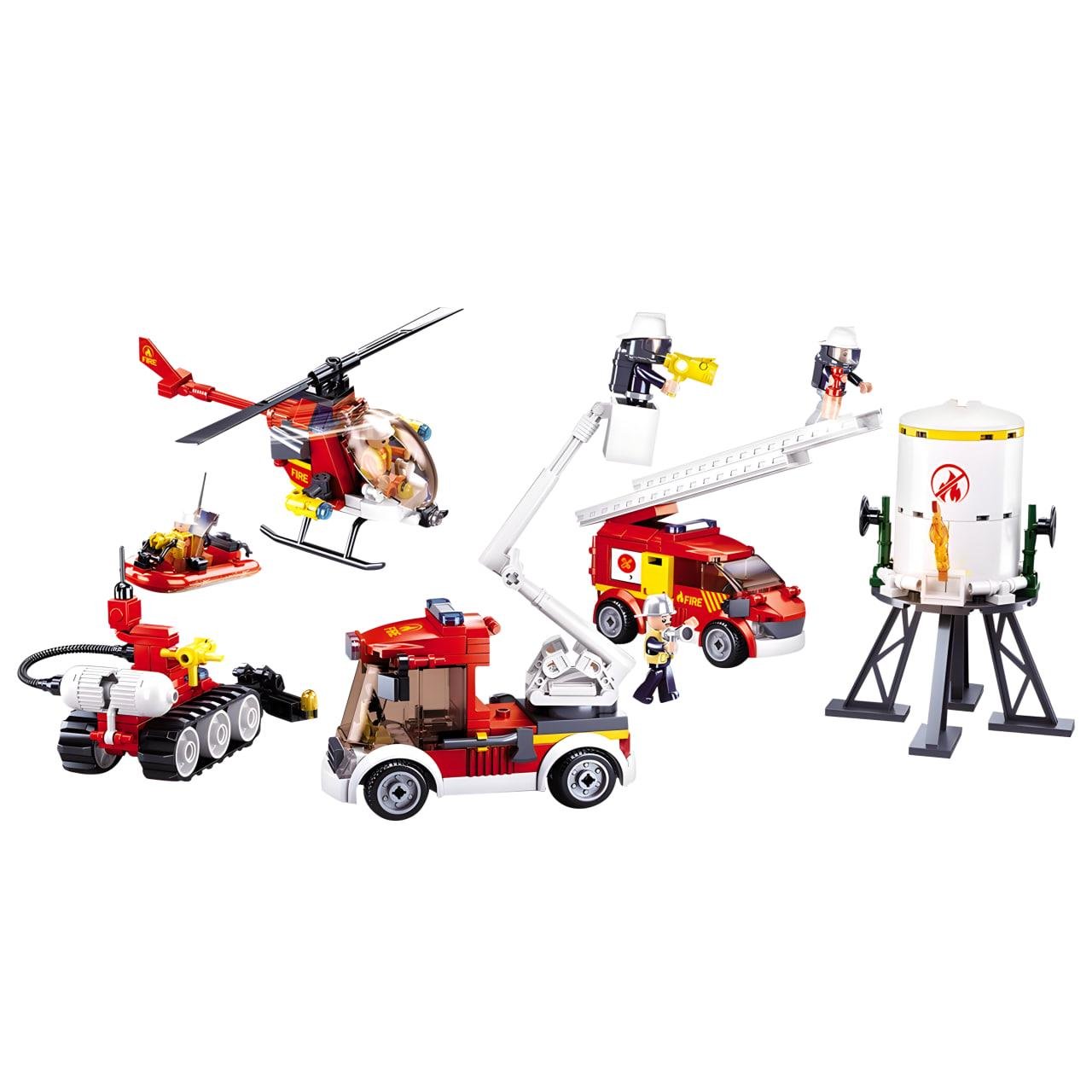 Конструктор Sluban Пожарный транспорт 490 деталей (M38-B0811)